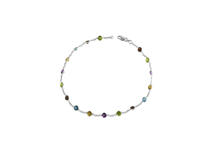 Silver Plated | Gemstone Anklets